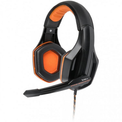 Наушники Gemix W-330 Gaming Black/Orange, 2 x Mini jack (3.5 мм), накладные, кабель 2.4 м